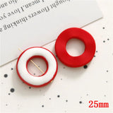 50pcs 25mm Geometry Irregular Resin Beads DIY Jewelry Accessory