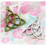 50pcs Triangle Charm 29*28MM Antique Silver Plated DIY Jewelry Supplies