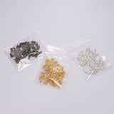 50pcs Rhodium Earrings Studs Bullet Back Stopper for Jewelry Making