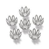 50pcs 304 Stainless Steel Flower Bead Caps Cone End Beads Cap for DIY Jewelry