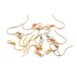50pcs 316L Surgical Stainless Steel 0.7x15mm Ear Wire Fish Hook Earring Clasp