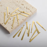 50pcs 4*38mm Drop Charms Thin Blank Plummet Stamping Charms DIY Jewelry Making