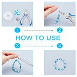 50pcs Stainless Steel Spacer Beads European Flat Beads DIY Jewelry Making