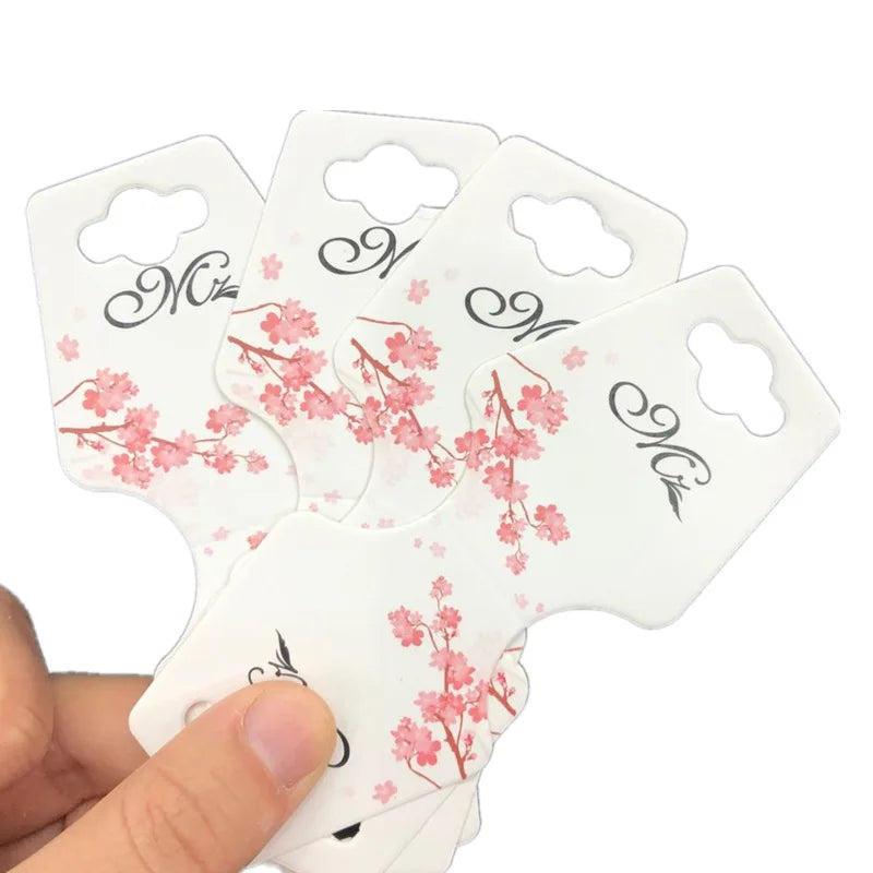 50pcs Jewelry Display Card Hang Tag for DIY Necklaces Bracelet Packaging