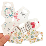 50pcs Jewelry Display Card Hang Tag for DIY Necklaces Bracelet Packaging