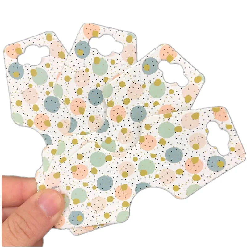 50pcs Jewelry Display Card Hang Tag for DIY Necklaces Bracelet Packaging