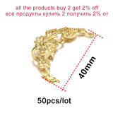 50pcs 40mm Cabochons Base DIY Hair Comb Findings Hairpins Supplies