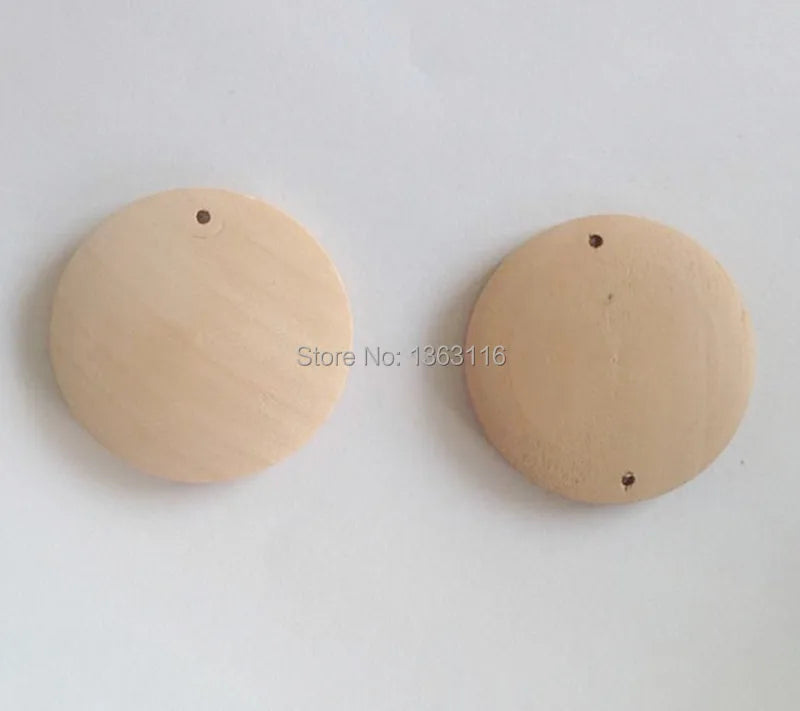 50pcs Round Unfinished Wooden Earring Pieces WB-003