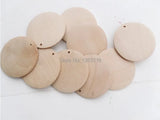 50pcs Round Unfinished Wooden Earring Pieces WB-003