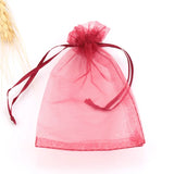 50pcs Colorful Organza Bags Drawstring Jewelry Pouches Wedding Gift Bags