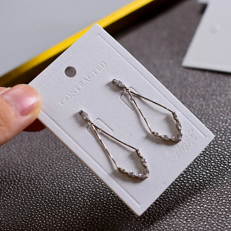 50pcs 500gsm Eco-friendly Jewelry Earring Display Card Tags