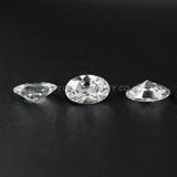 50pcs 5A CZ Stone Oval Cut Synthetic Gems For Jewelry