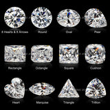 50pcs 5A CZ Stone Oval Cut Synthetic Gems For Jewelry