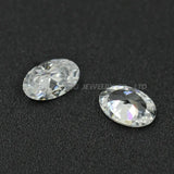 50pcs 5A CZ Stone Oval Cut Synthetic Gems For Jewelry