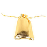 50pcs Gold/Silver Foil Organza Bag Wedding Party Favor Bags Christmas Gift Bags