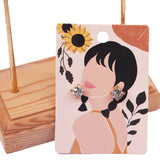50pcs Beauty Printed Earring Necklace Pendant Packaging