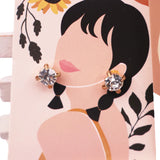 50pcs Beauty Printed Earring Necklace Pendant Packaging