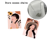 50pcs Beauty Printed Earring Necklace Pendant Packaging