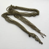50pcs Long Link Chains Necklace w/ Lobster Clasps