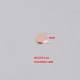 50pcs 6mm Stainless Steel Disc Charms DIY Engrave Blanks Tag