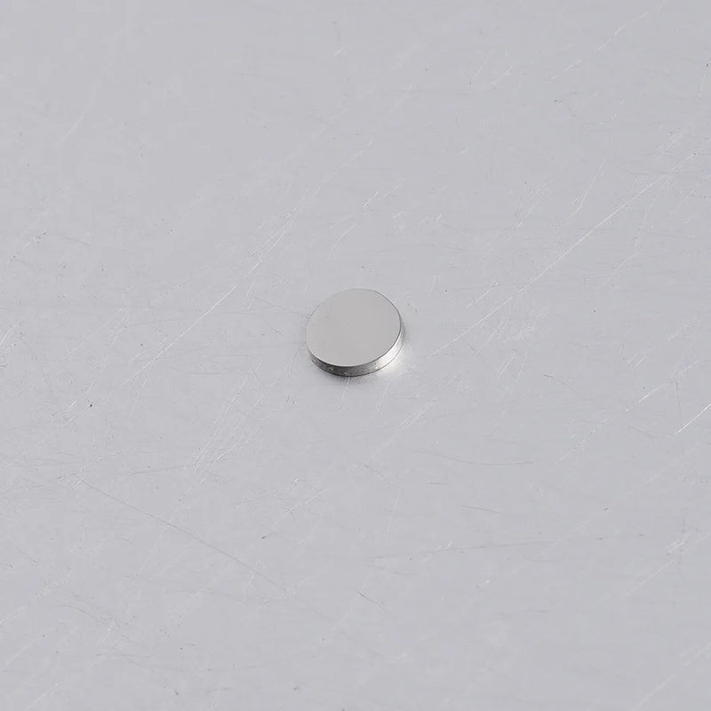 50pcs 6mm Stainless Steel Disc Charms DIY Engrave Blanks Tag