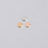 50pcs 6mm Stainless Steel Disc Charms DIY Engrave Blanks Tag