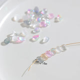 50pcs/lot Czech Glass Petal Spacer Beads for DIY Charm Bracelets Necklaces