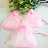50pcs Organza Gift Bags Drawstring Jewelry Candy Packaging Bag 50%