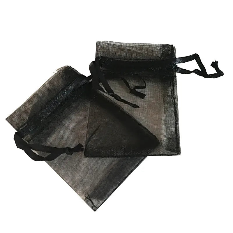 50pcs/lot Organza Bags Jewelry Packaging Wedding Party Gift Pouches