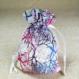 50pcs Colorful Drawstring Organza Bags Jewelry Packaging Wedding Gift Bag Pouch