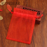 50pcs Small Organza Bag Wedding Charms Jewelry Gift Pouches