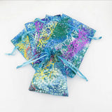 50pcs Organza Bag Coral Pattern Wedding Jewelry Gift Bags Pouches