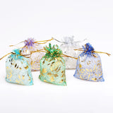 50pcs Rose Organza Bag Wedding Christmas Gift Bags Jewelry Packaging Pouches