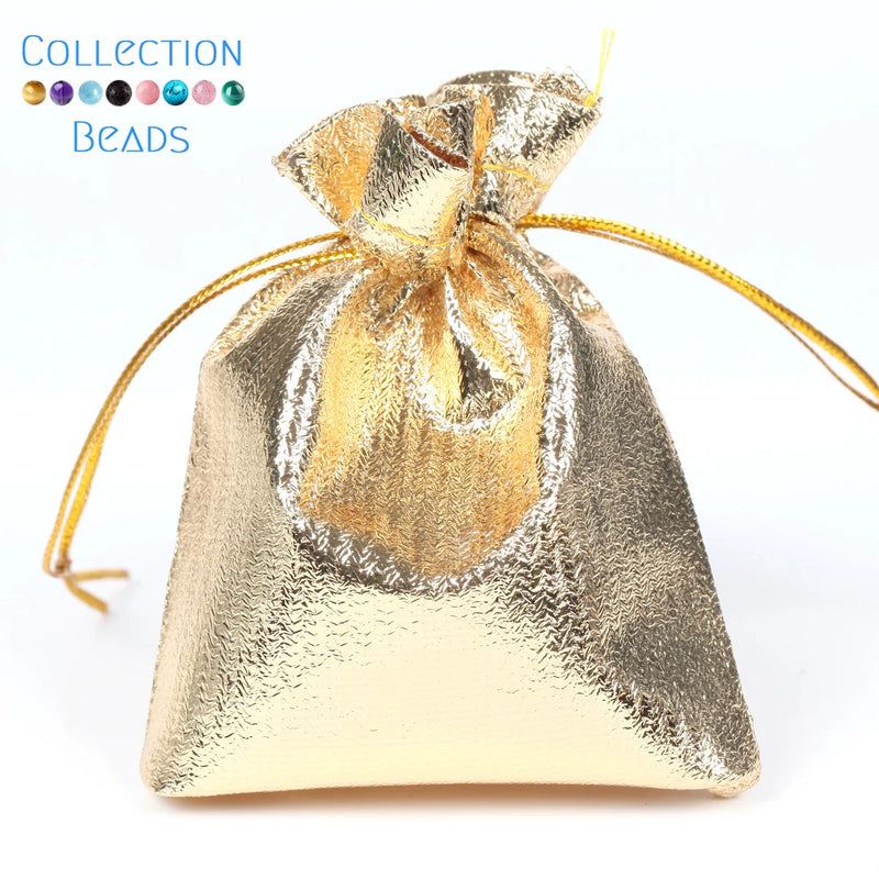 50pcs/lot Silver Foil Cloth Drawstring Velvet Bag Wedding Gift Bags