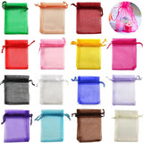 50pcs/lot Organza Bags Drawstring Jewelry Packaging Candy Wedding Bags Pouches