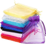 50pcs/lot Organza Bags Drawstring Jewelry Packaging Candy Wedding Bags Pouches