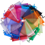 50pcs/lot Organza Bags Drawstring Jewelry Packaging Candy Wedding Bags Pouches