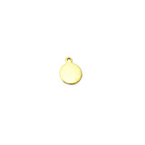 50pcs 8mm Stainless Steel Circle Charm - Mirror Polished Round Tag
