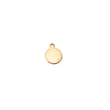 50pcs 8mm Stainless Steel Circle Charm - Mirror Polished Round Tag