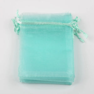 50pcs/lot 9x12cm Organza Bag Christmas Wedding Candy Bags Gift Pouches