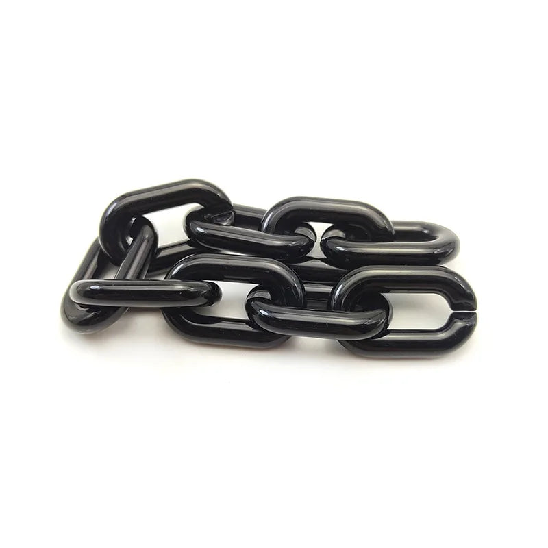 50pcs Acrylic Colored Buckle Beads DIY Handbag Key Strap Glasses Chains N206