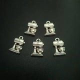 50pcs Antique Silver Alloy Coffeemaker Charms 11x17mm