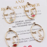50pcs Alloy Women Face Shape Pendant Charms Diy Jewelry Finding