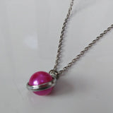 50pcs Assort 12 Colors Antique Silver Pearl Charms Necklace Pendant