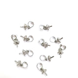 50pcs Blank Earring Studs Base Pins For Jewelry Making