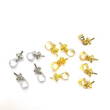 50pcs Blank Earring Studs Base Pins For Jewelry Making