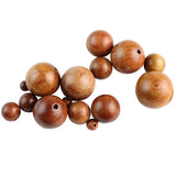 50pcs Burma Rosewood Charm Beads 6-20mm DIY Jewelry Making Spacer Accessory
