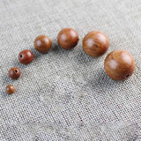 50pcs Burma Rosewood Charm Beads 6-20mm DIY Jewelry Making Spacer Accessory