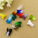 50pcs Cabbage Plant Shape Lampwork Beads for Earring Jewelry Making 10X20MM