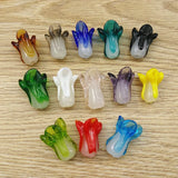 50pcs Cabbage Plant Shape Lampwork Beads for Earring Jewelry Making 10X20MM